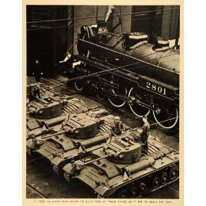  1942 Print World War II 2801 Tanks Army Military Warfare 