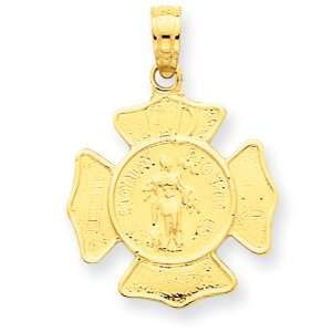  14k Small St. Florian Badge Pendant Jewelry