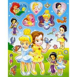 Baby Princesses Cinderella & Belle Disney STICKER SHEET BL046 ~ Baby 