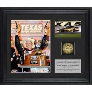  2012 Greg Biffle Texas Winner W/10K Gold Plated Coin 12X14 