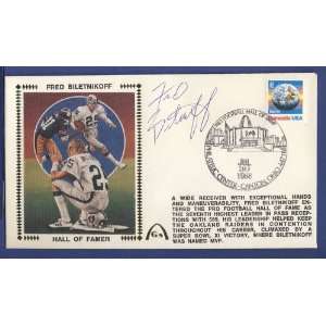 Fred Biletnikoff Raiders Signed/Autographed FDC Cachet  