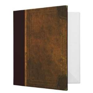  old leather book cover 3 Ring Binder