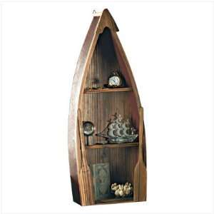  Wooden Rowboat Curio Shelves