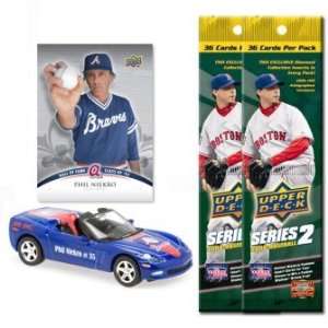  2008 UD MLB Corvette w/Cards Atlanta Braves Phil Niekro 