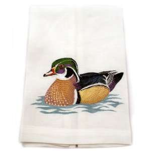  Anali Wood Duck Linen Guest Towel