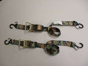 Camo XTreme Motorcycle Tie Down Ratchet Straps Harley  