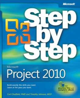 microsoft project 2010 step by carl chatfield paperback $ 15