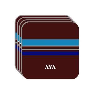  Personal Name Gift   AYA Set of 4 Mini Mousepad Coasters 