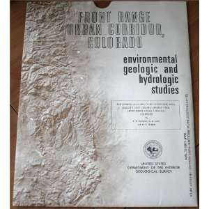 Colorado Geology Map Showing Availability of Hydrologic Data, Boulder 