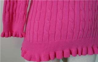  American Living Pink Ruffled Sweater NEW NWT      XL