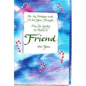 Blue Mountain Arts Greeting Card Christmas Lucky to Have a Friend Like 