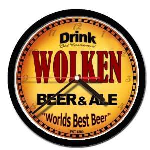  WOLKEN beer and ale cerveza wall clock 