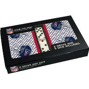Houston Texans Two Pack Playing Cards With Dice  Sports 