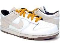  New Nike Dunk Low CL White/Gray/Orange Moss/Gum Suede 