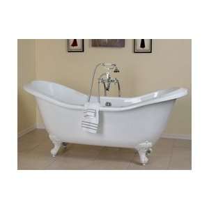  Randolph Morris Acrylic White Clawfoot Tub RMA72DS0WLPS 