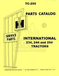 International 234 244 254 Parts Catalog Manual TC 255  