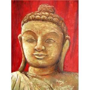  Original Abstract Art Zen Buddha Chinese Oil Painting 394 