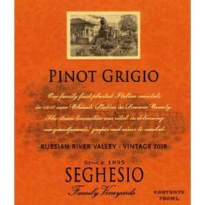  2011 Seghesio Pinot Grigio 750ml Grocery & Gourmet Food