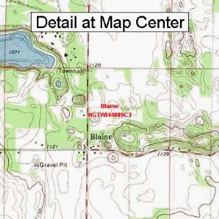   Map   Blaine, Wisconsin (Folded/Waterproof)