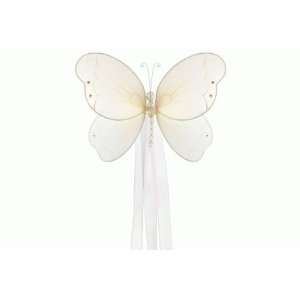  7 Brianna Butterfly curtain tieback   white