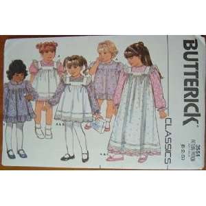  BUTTERICK CLASSICS #3554 TODDLER/CHILD DRESS& PINAFORE SZ 