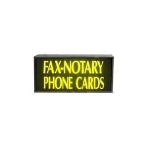  Fax Notary Phone Cards Simulated Neon Sign 12 x 27