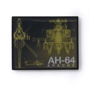  Wireframe AH 64D Magnet 