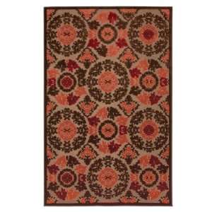  Townhouse Rugs Indoor/Outdoor Tertiary Coral 5 Feet by 8 