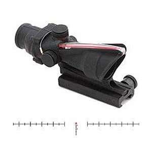  4x32mm ACOG Riflescope, Red Dual Illumination, Black 