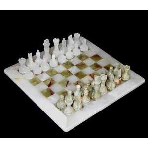  Handcrafted Onyx Chess Game Board & Pieces