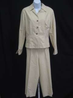 RENE LEZARD Khaki Jacket Pants Suit Outfit SZ 40  