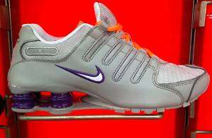 Nike Shox NZ White Purple orange Grey Women sz  
