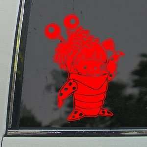  MONSTERS INC BOO Red Decal Car Truck Window Red Sticker 