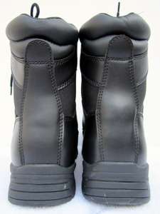 New SWAT BLACK LEATHER Steel Toe BOOTS BRAHMA Mens 10 1/2 10.5 W Work 