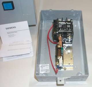 Siemens WS2/3 2301P 1 Phase 2 3 HP Mag Starter NEMA 1 Enclosure 208 