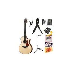  Acoustic Electric Guitar Bundle with 10 Foot Instrument Cable, Tuner 