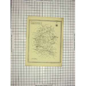  ANTIQUE MAP c1790 c1900 WILTSHIRE ENGLAND SALISBURY