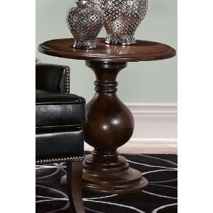  Burnside Accent Table   24hx24w, Chocolate Brown