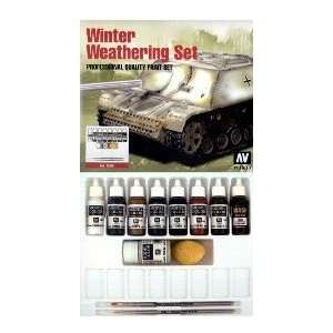   17ml Bottle Acrylic Winter Weathering Model Color Paint Set (9 Colors