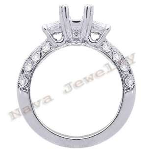36 Ct. OVAL CUT 3 STONE DIAMOND ENGAGEMENT RING NEW  