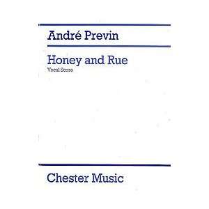    Andre Previn Honey And Rue (Vocal Score)