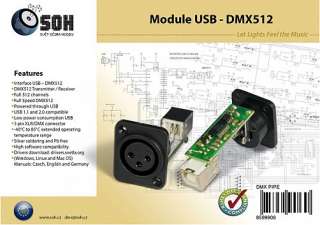 Interface USB   DMX 512  