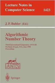   , Vol. 142, (3540646574), Joe P. Buhler, Textbooks   