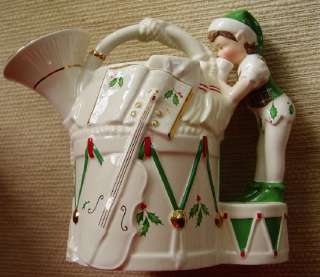 Lenox Christmas Santas Holiday Toy Shop Pitcher  Measures 9 
