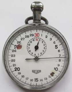 Vintage HEUER 1960s 30 Seconds Stopwatch  
