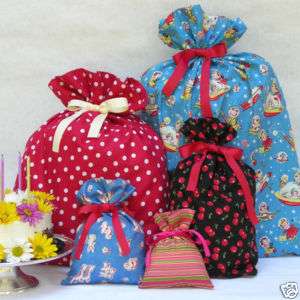 Stylish & Hip Reuseable Fabric Gift Bags. NEW  