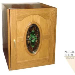   Napoleon Series Wine Cellar   Glass Doors / White Cabinet Appliances