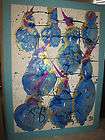 DALE CHIHULY Original Acrylic Painting 29x42 Bowls