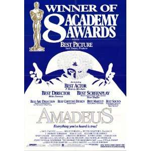  Amadeus (1984) 27 x 40 Movie Poster Style D