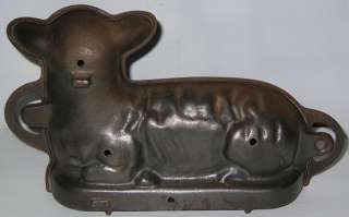 Vintage GRISWOLD Cast Iron LAMB Chocolate Cake Mold  